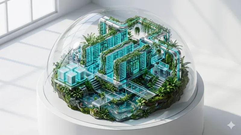 Biophilic Isometric Microworlds