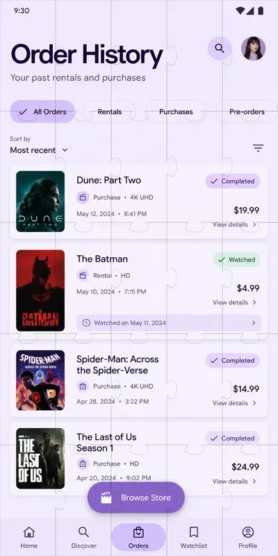 Material You Mobile UI Screen Designs