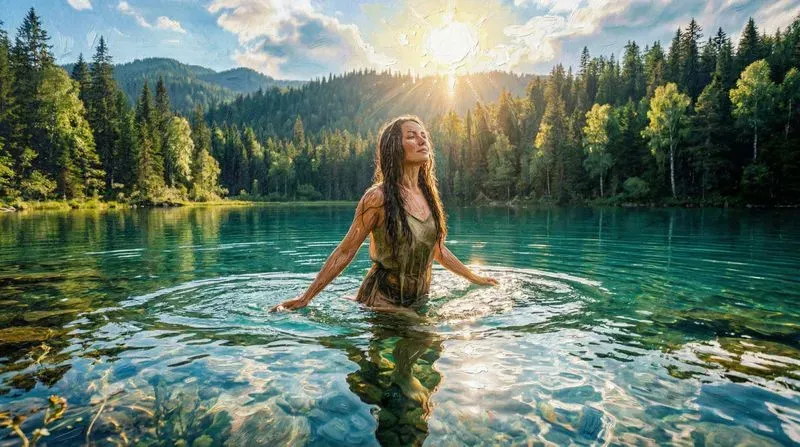 Ethereal Women Emerging From Water