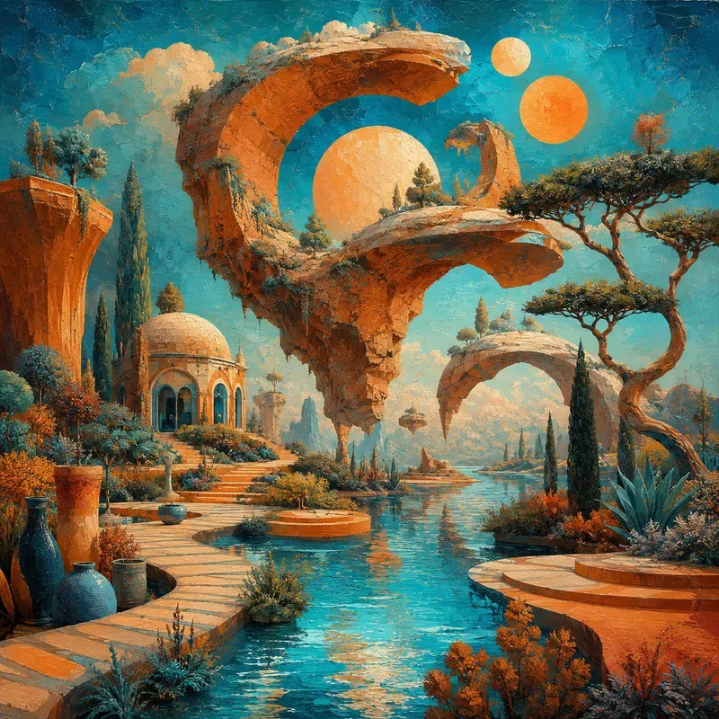 Dreamscape Botanical Realms Surreal