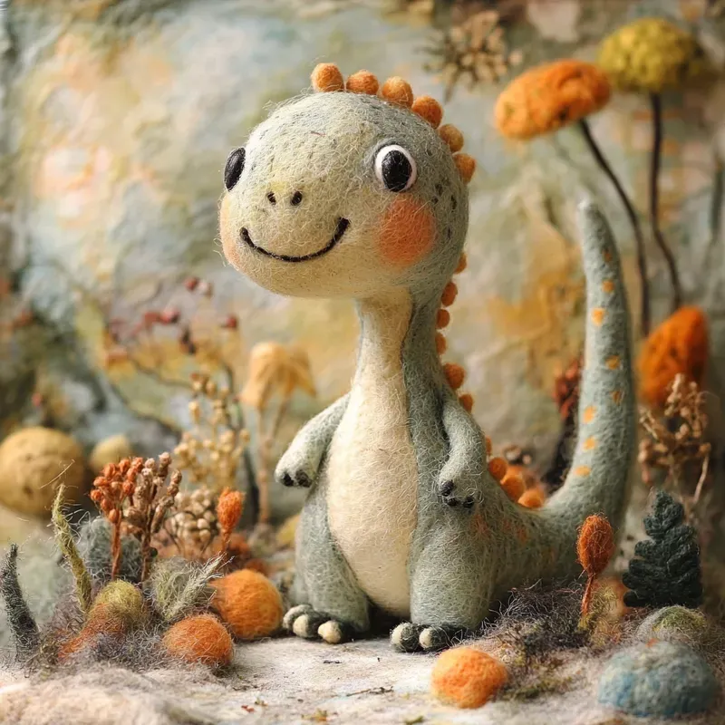 Needle Felt And Cotton Wool Art