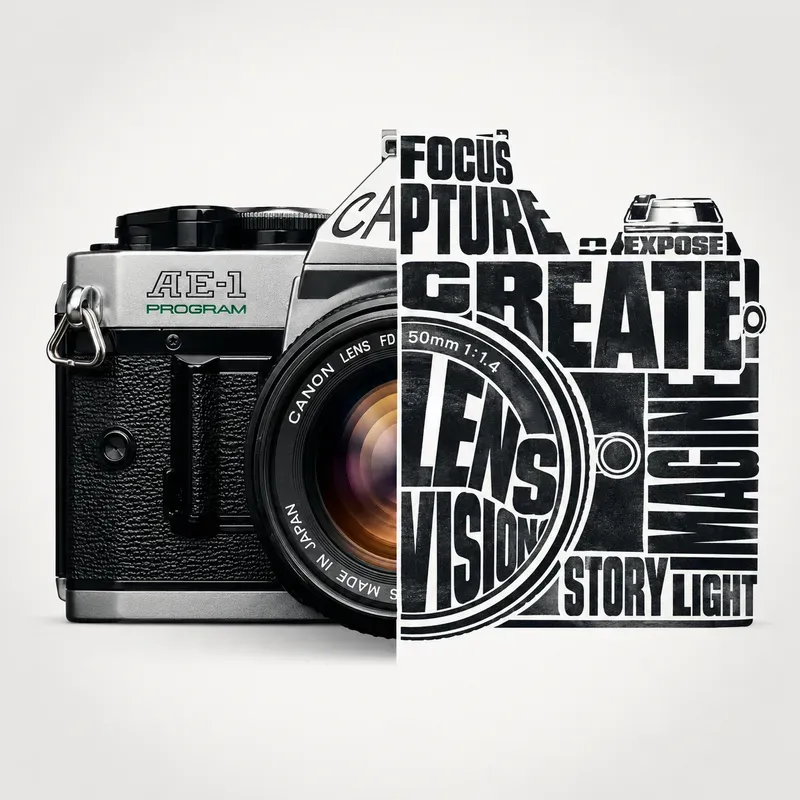 Split Object Typography Designs