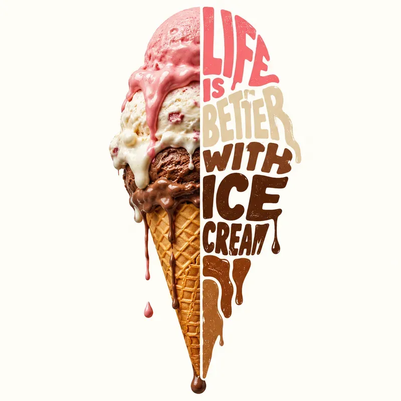 Split Object Typography Designs