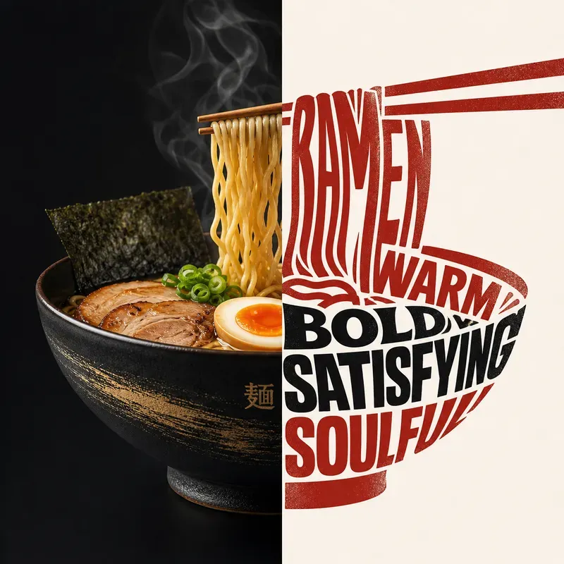 Split Object Typography Designs