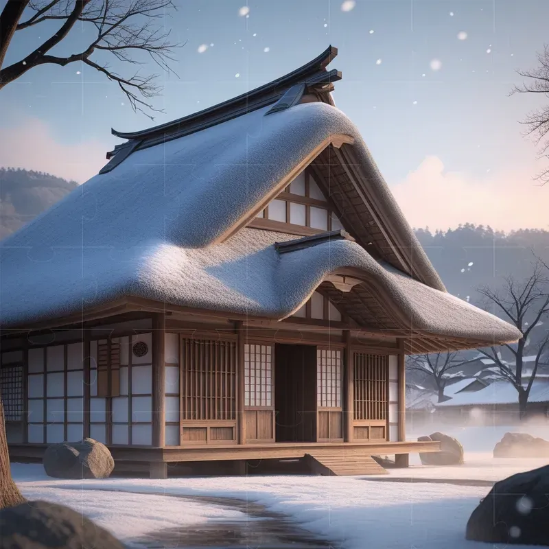 Hyper Realistic Cultural House Exteriors