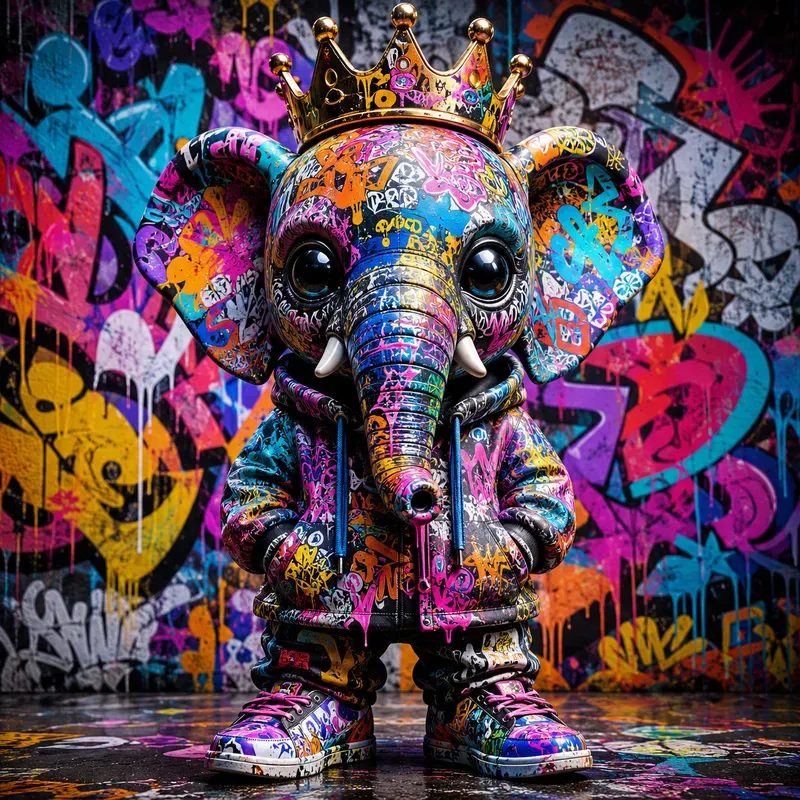Urban Graffiti Vinyl Creature Master Art