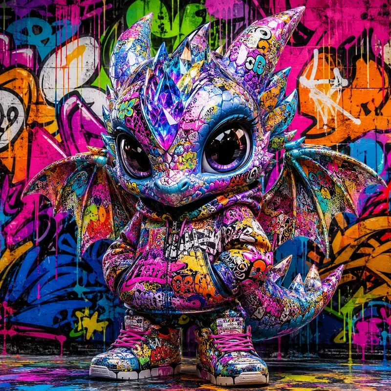 Urban Graffiti Vinyl Creature Master Art