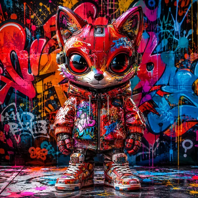 Urban Graffiti Vinyl Creature Master Art