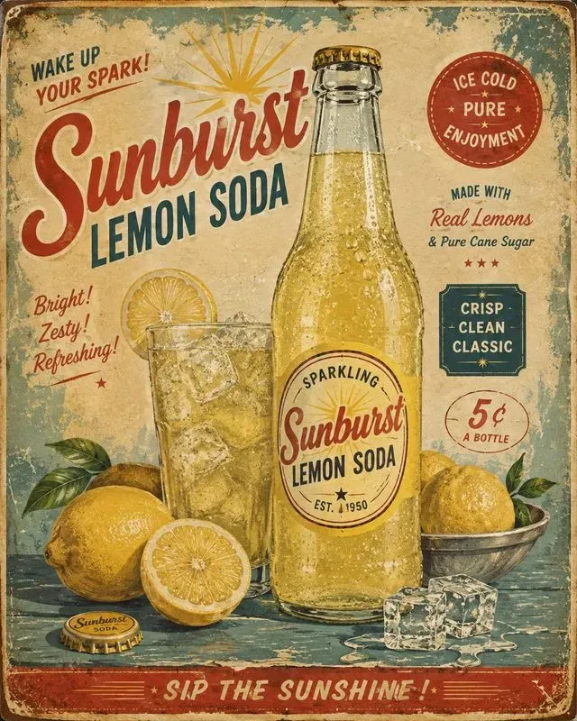 Vintage Soda Poster Collections