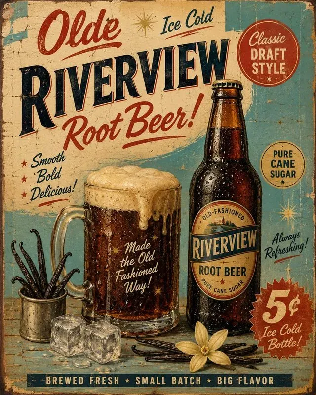Vintage Soda Poster Collections