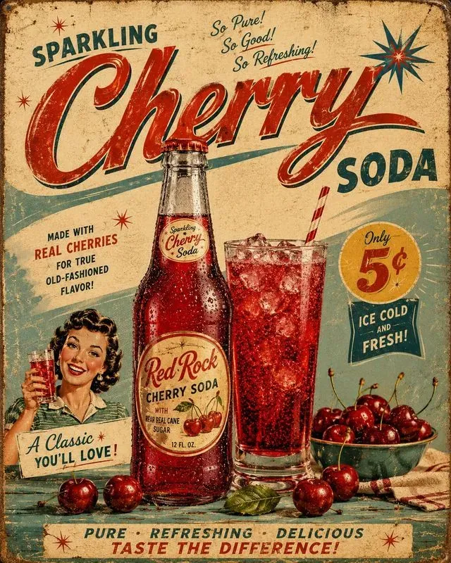 Vintage Soda Poster Collections