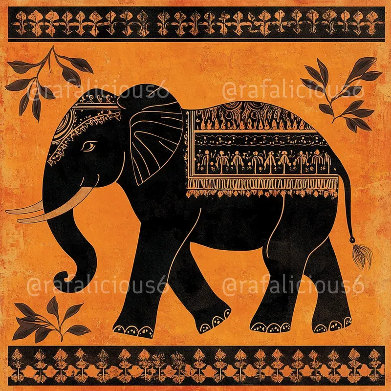 Animals In Classic Greece Pottery Style