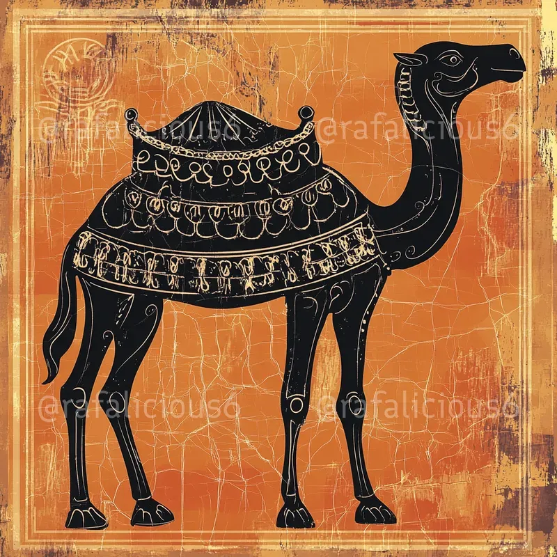 Animals In Classic Greece Pottery Style
