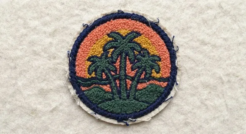 Retro Chenille Patch Style Illustrations