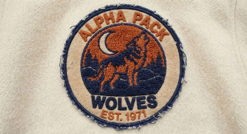 Retro Chenille Patch Style Illustrations