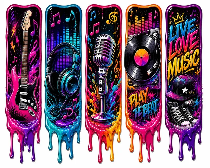 Neon Drip Panel Sticker Generator