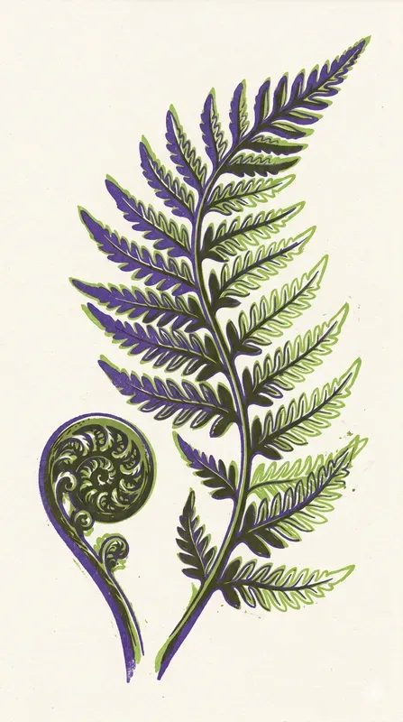 Risograph Botanical Prints