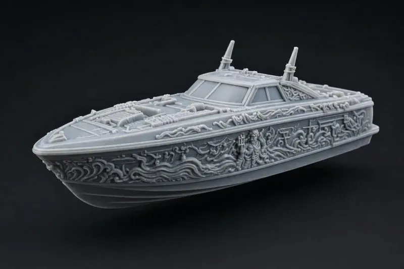 3d Relief Ships Matte Polymers