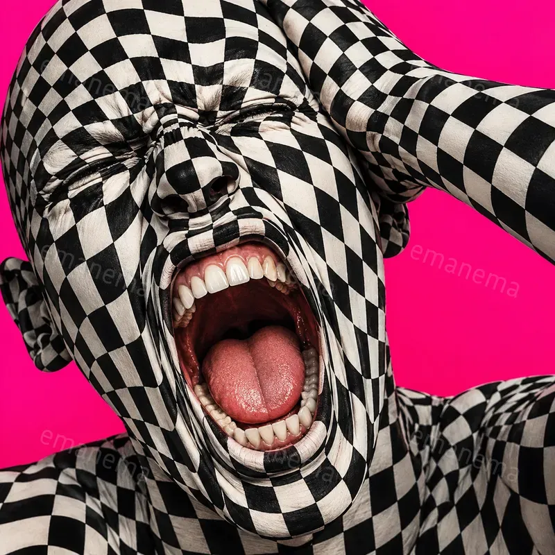 Distorted And Warped Checkerboard Images