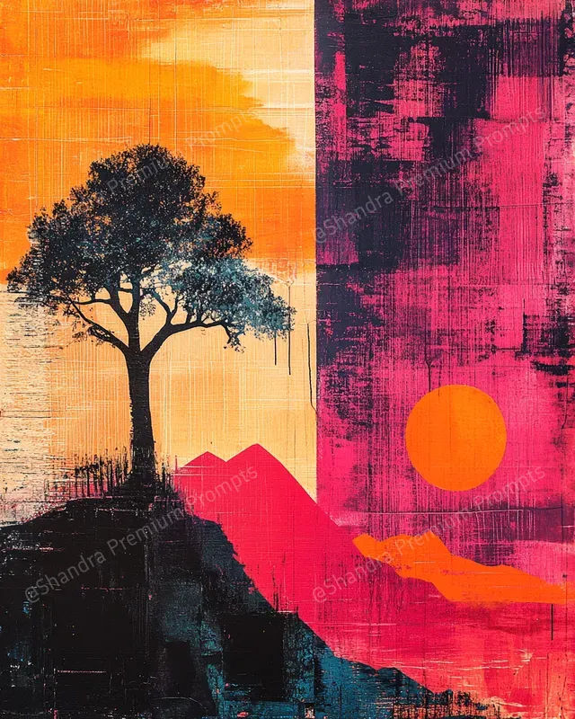 Vintage Posters With Colorful Tones