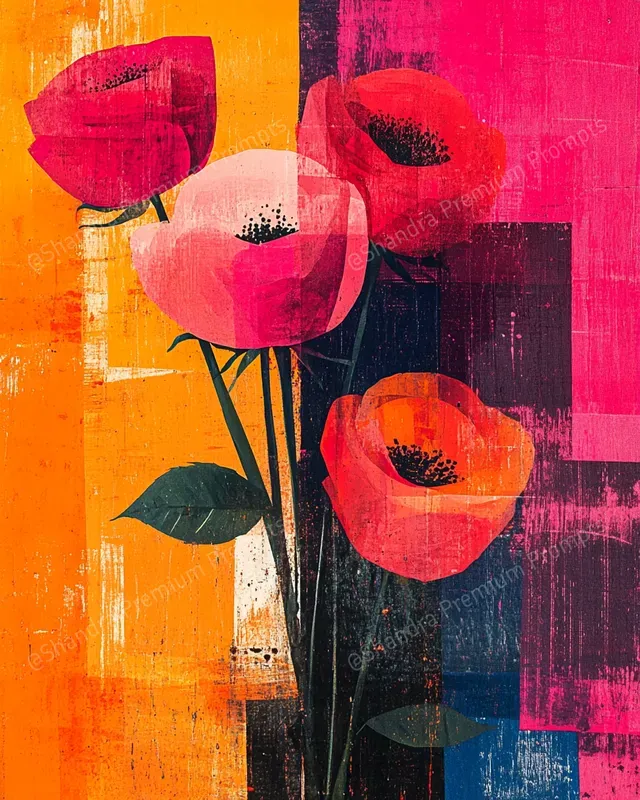 Vintage Posters With Colorful Tones