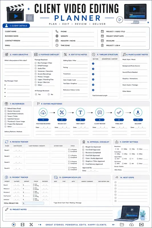 Freelance Client Project Planner Pages
