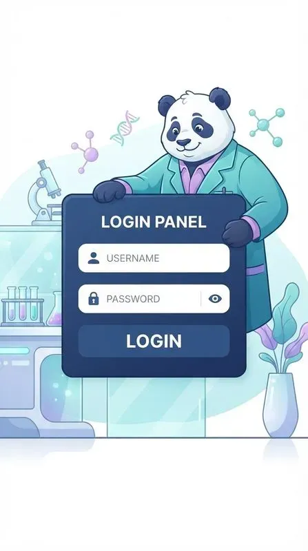 Scientific Login UI Characters