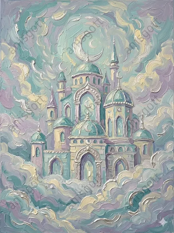 Ethereal Gold Fairytale Impasto Wall Art