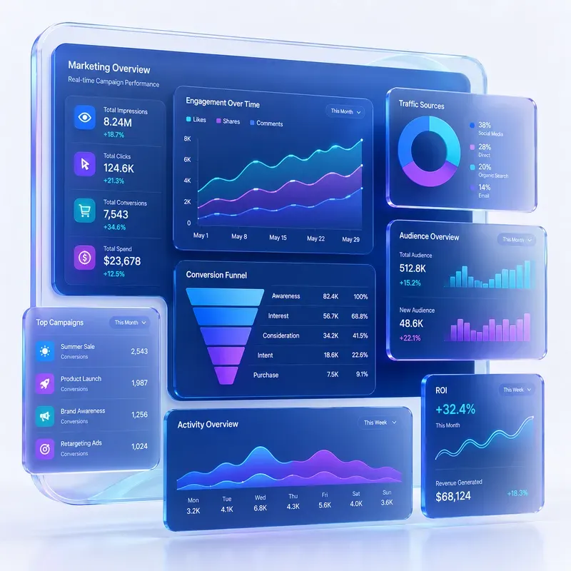 Premium 3D Saas Dashboard Collections