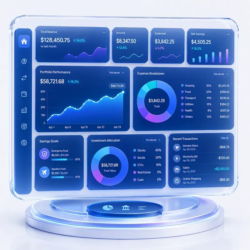 Premium 3D Saas Dashboard Collections