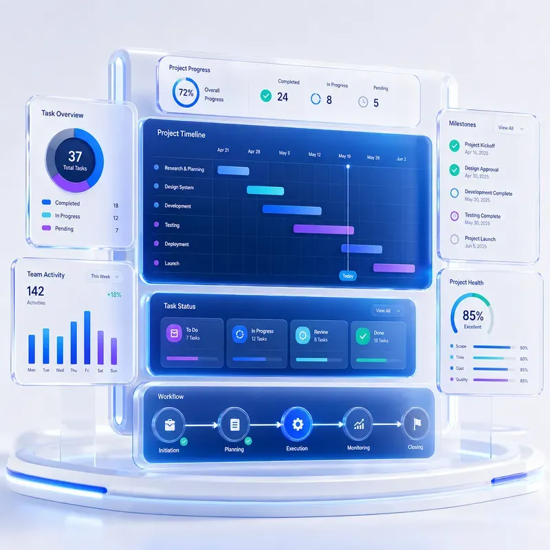 Premium 3D Saas Dashboard Collections