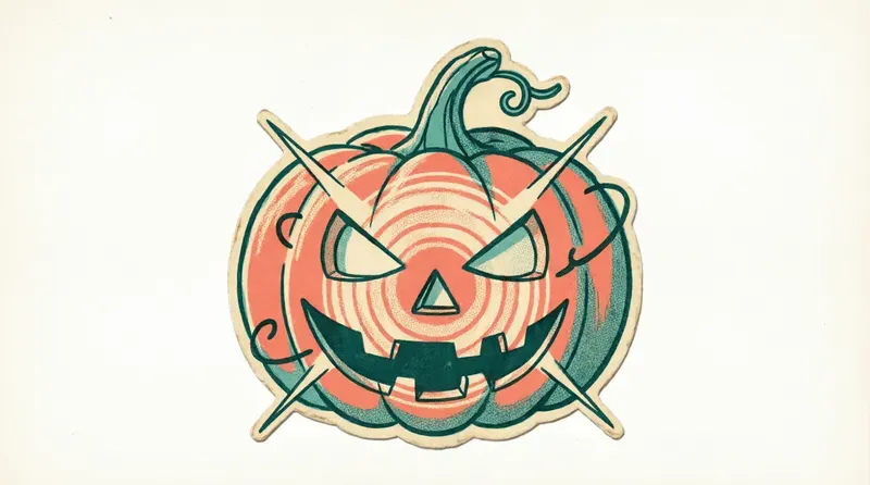 Retro Halloween Diecut Elements