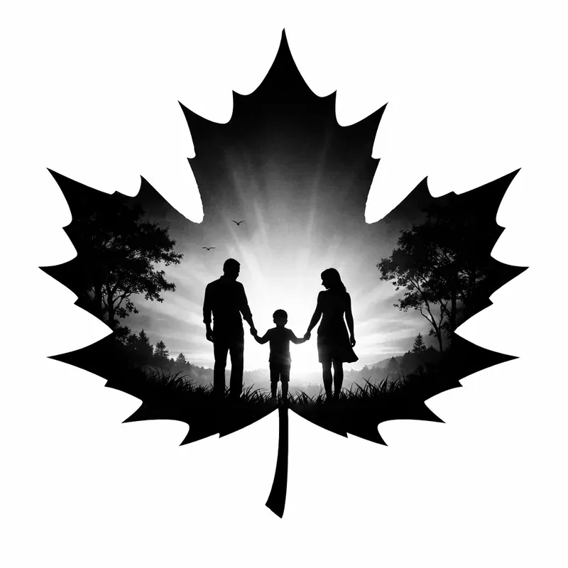 Symbolic Nature Silhouette Art