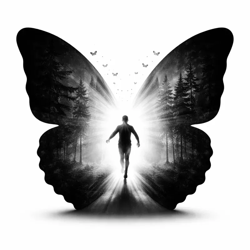 Symbolic Nature Silhouette Art