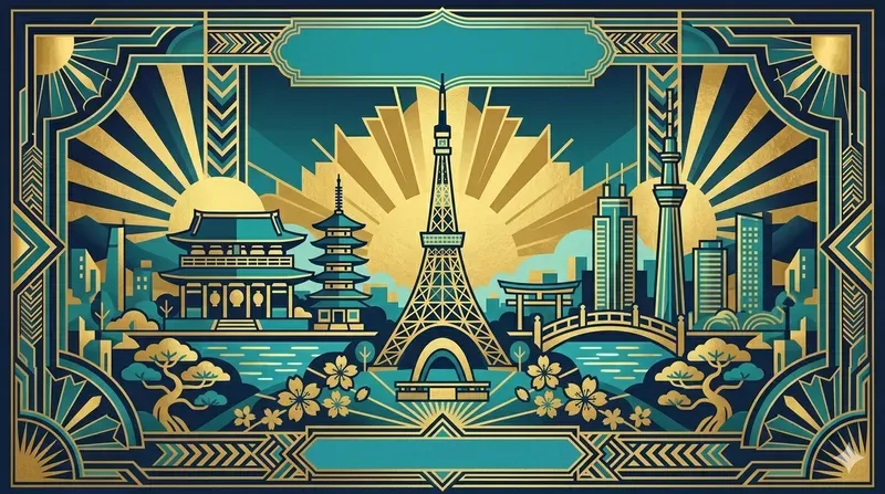 Geometric Art Deco Travel Posters