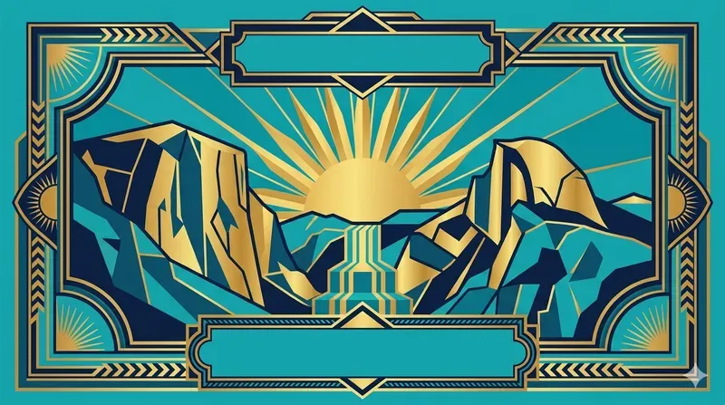 Geometric Art Deco Travel Posters