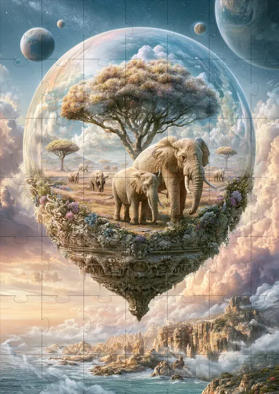 Dreamlike Glass World Scenes