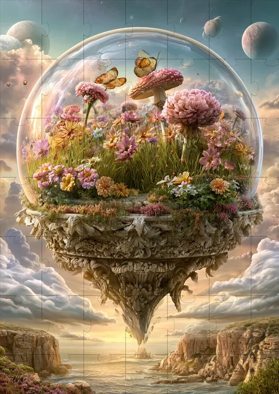 Dreamlike Glass World Scenes