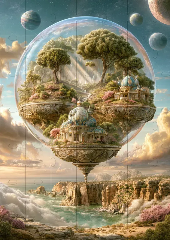 Dreamlike Glass World Scenes