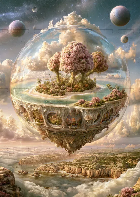 Dreamlike Glass World Scenes