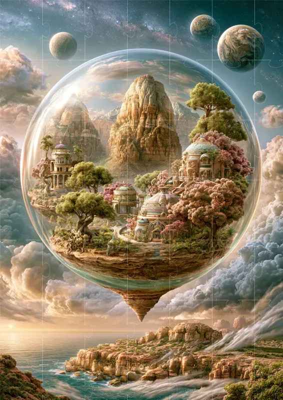 Dreamlike Glass World Scenes