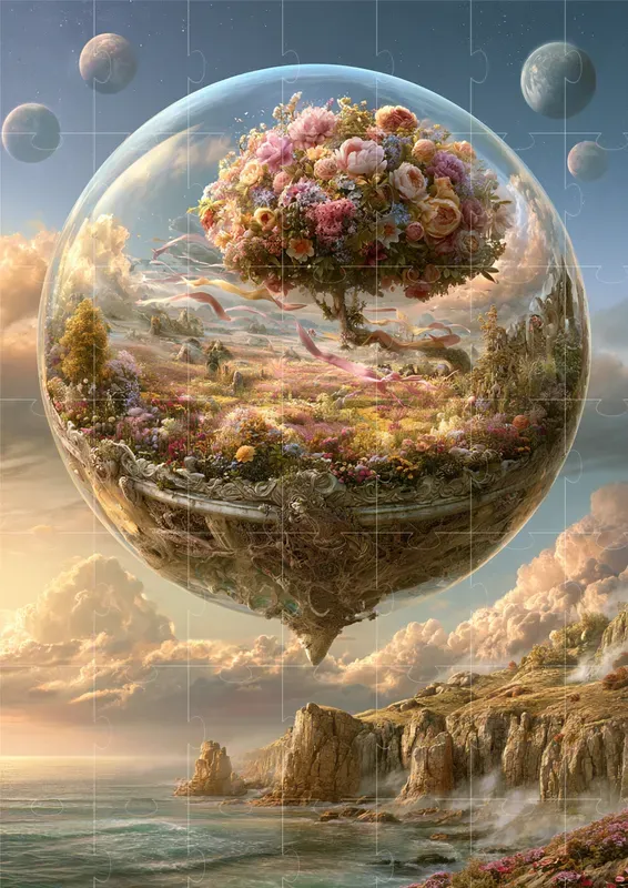Dreamlike Glass World Scenes