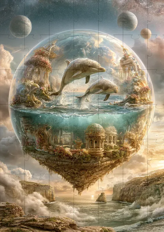Dreamlike Glass World Scenes