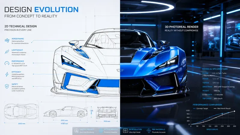 2D To 3D Design Comparison Boards