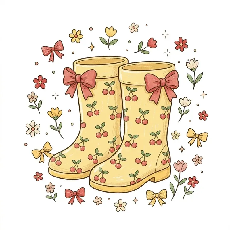 Playful Spring Doodle Cliparts