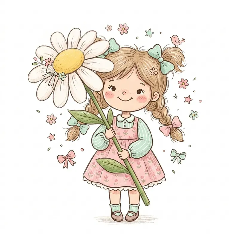 Playful Spring Doodle Cliparts