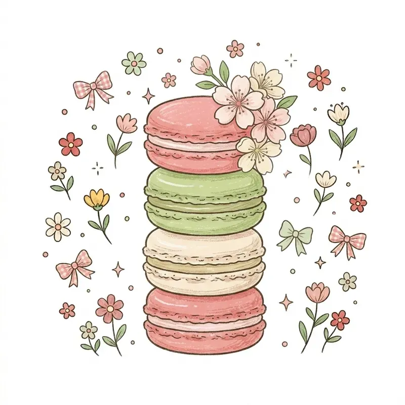 Playful Spring Doodle Cliparts