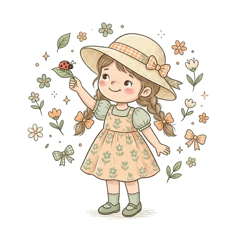 Playful Spring Doodle Cliparts