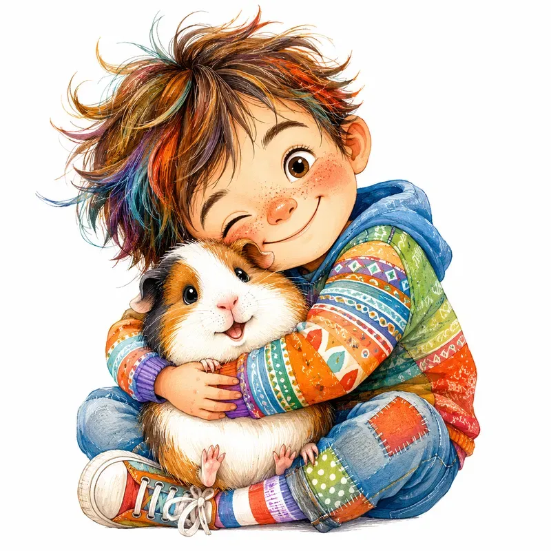 Quirky Watercolor Animal Clipart