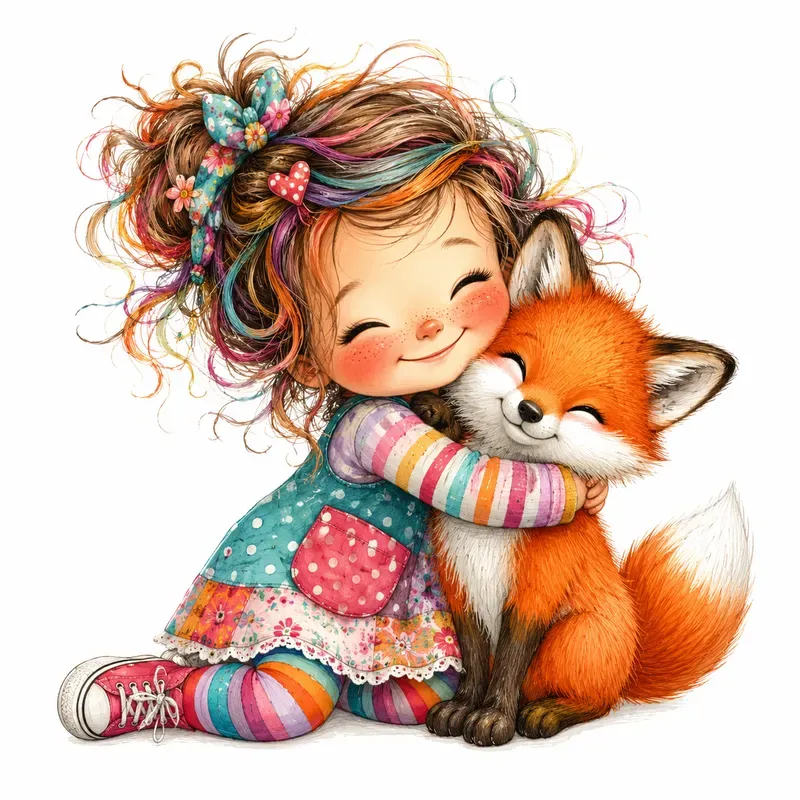 Quirky Watercolor Animal Clipart